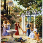 تابلو فرش چاپی طرح ملک حضرت سلیمان