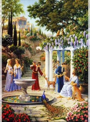 تابلو فرش چاپی طرح ملک حضرت سلیمان