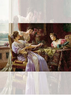 تابلو فرش ماشینی اروپایی جعبه جواهرات